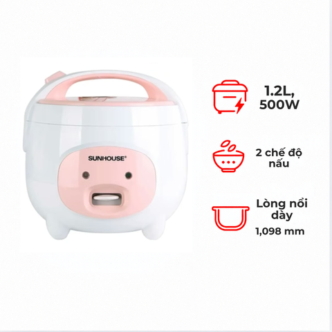 Nồi cơm điện Sunhouse Mama SHD8217W 1.2 lít