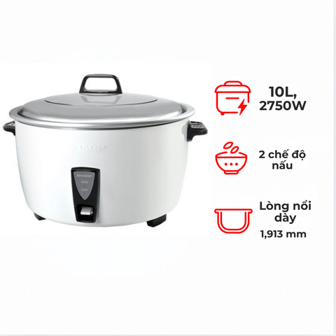 Nồi cơm điện Sharp KSHD1010V 10 lít