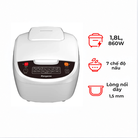 Nồi cơm điện tử Kangaroo 1.8 lít KG18RCE2