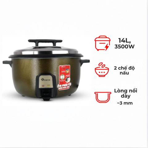Nồi cơm điện Sowun SW6922 14 lít