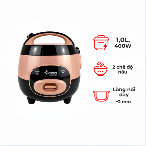 Nồi cơm điện Sowun SWS651 1 lít
