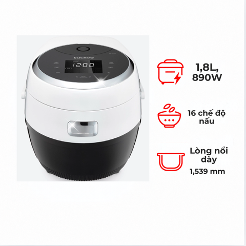 Nồi cơm điện tử Cuckoo CR-1020F/BKWHVNCV 1.8 lít