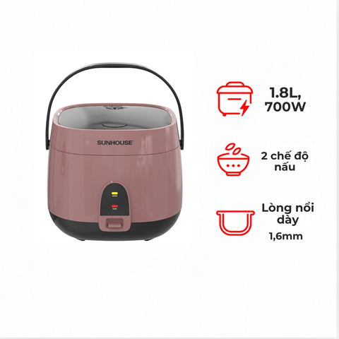 Nồi cơm điện Sunhouse SHD8627 1.7 lít