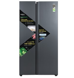 Tủ lạnh Aqua AQR-S682XA(SLB) Inverter 646 lít