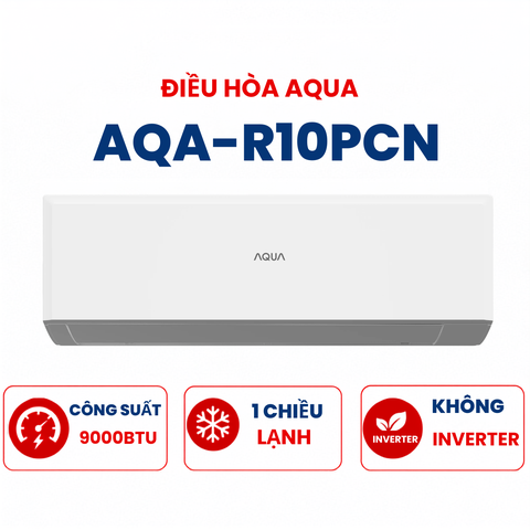 Điều hòa Aqua 1 chiều 9000Btu AQA-R10PCN mới 2025