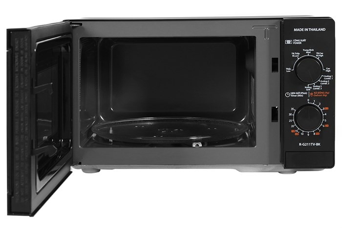 Lò vi sóng có nướng Sharp R-G211TV-BK 21 lít