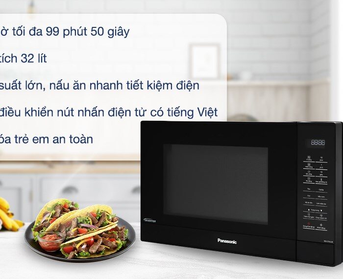 Lò vi sóng Panasonic NN-ST65JBYUE 32 lít không nướng